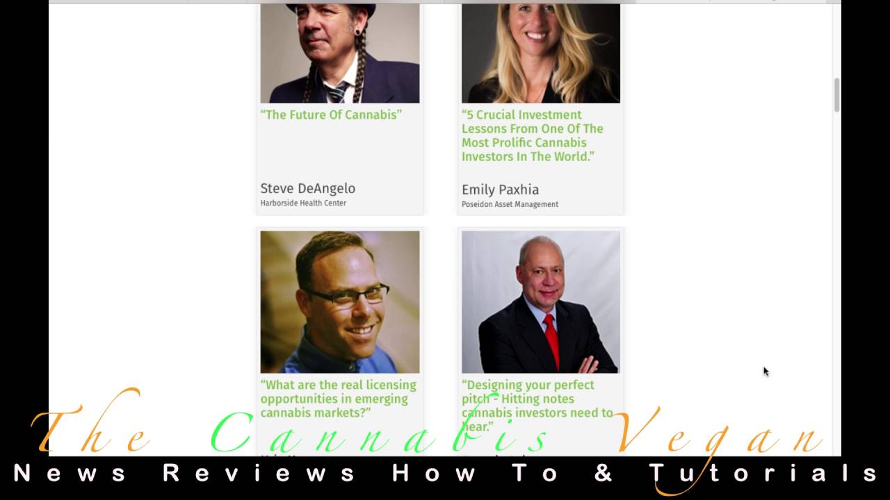 TheCannabisVegan News: 2016 Cannabis Enterpreneur Summit & a min with Steve DeAngelo