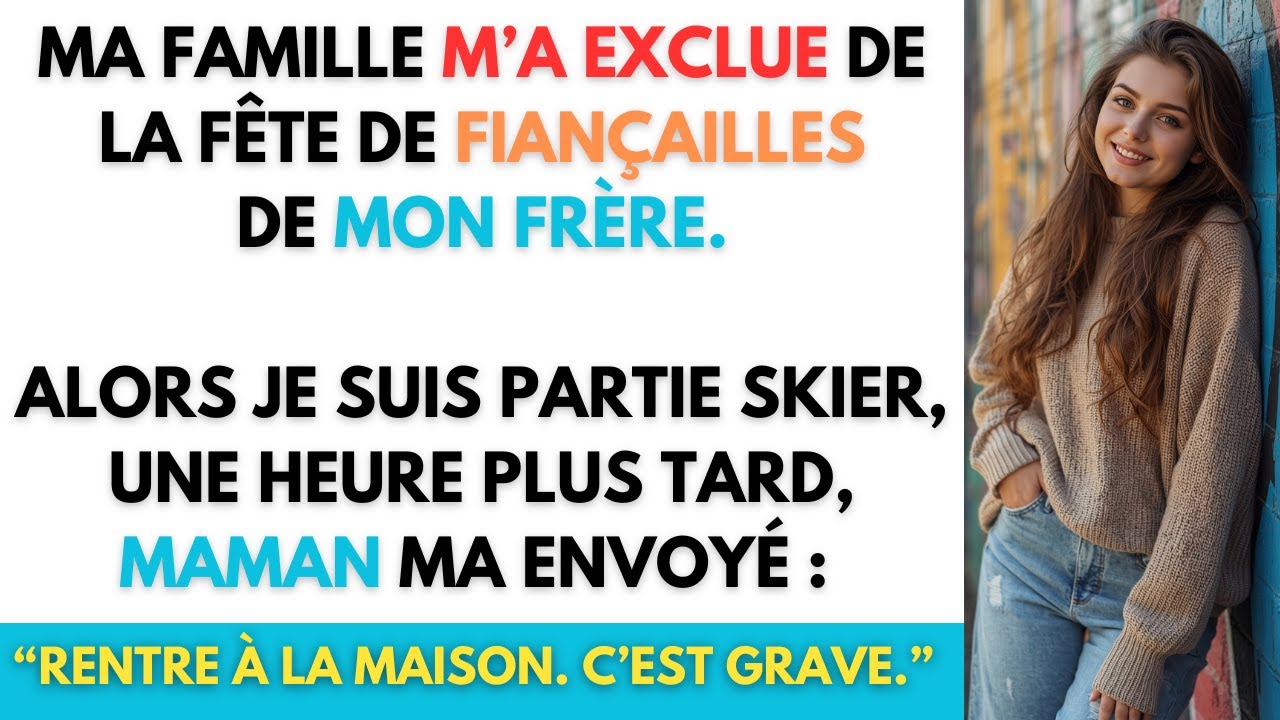 Ma famille m'a rayée de la liste des invités alors je les ai rayés de ma vie. 1/3