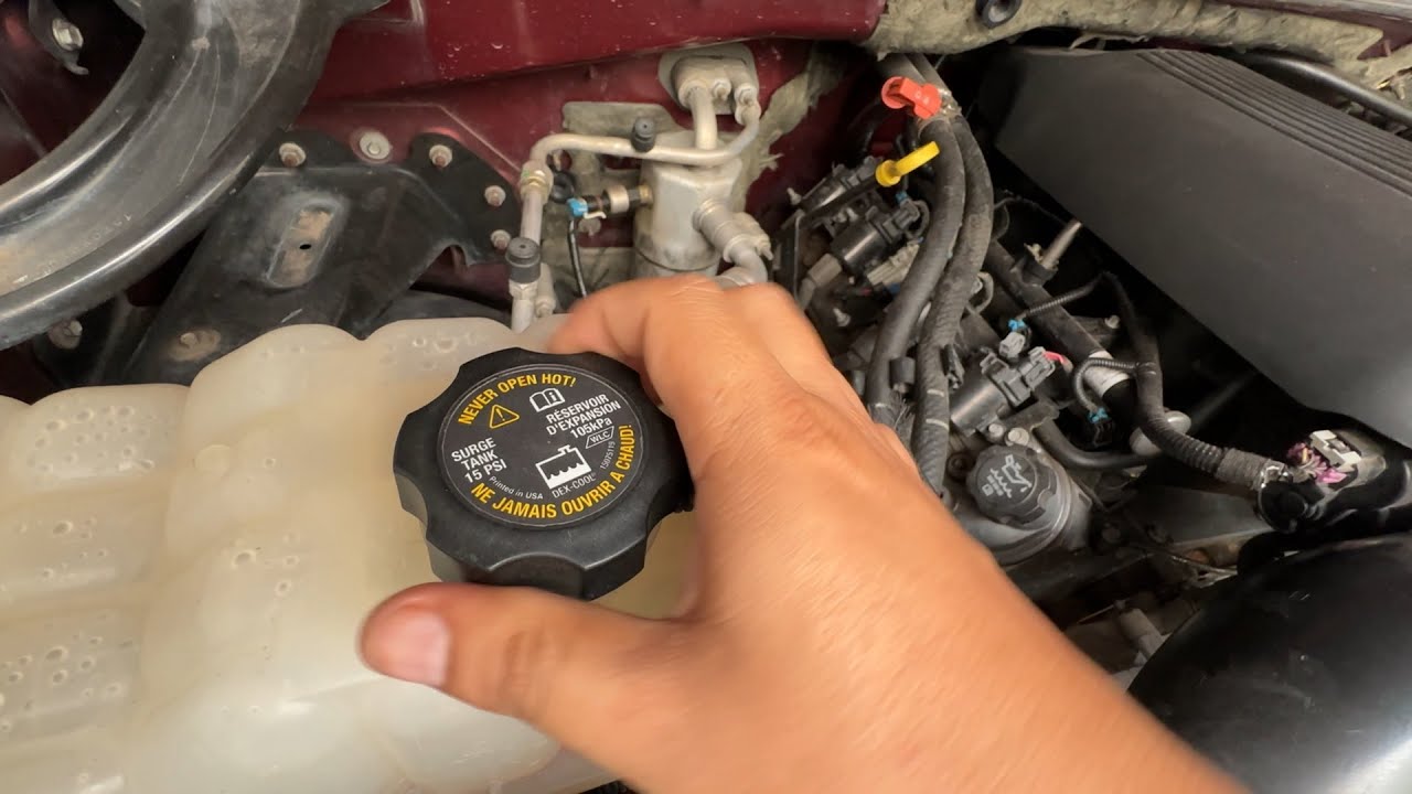 Cómo purgar el aire del radiador del motor 5.3 v8