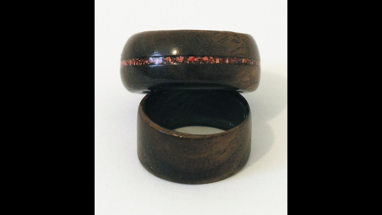 Woodturners Journal:  Wood Rings with Coral Inlay
