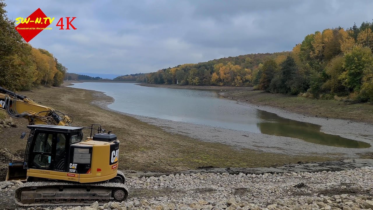 Der Ellertshäuser See ist fast leer und die Angler sauer!