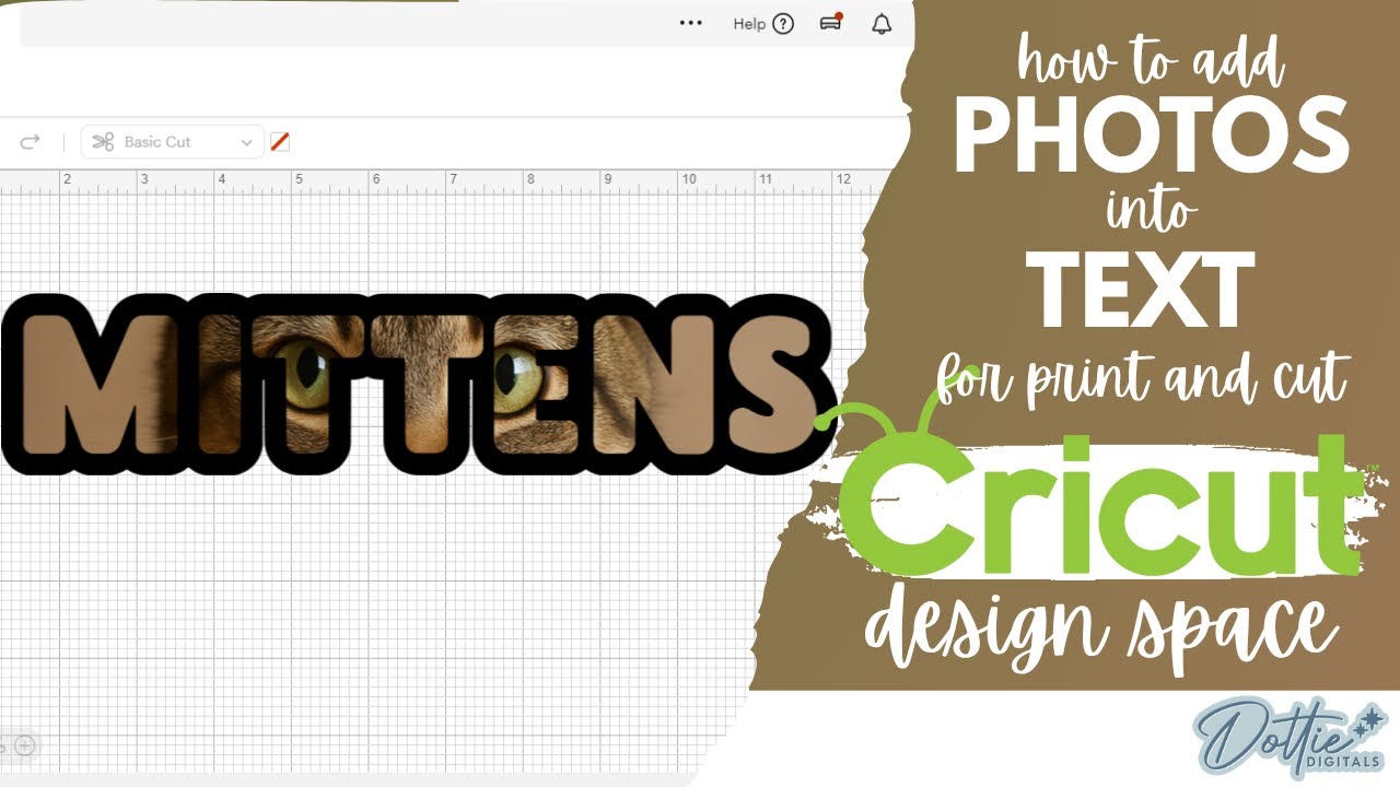 How to Add Photos into Text for Print Then Cut in Cricut Design Space