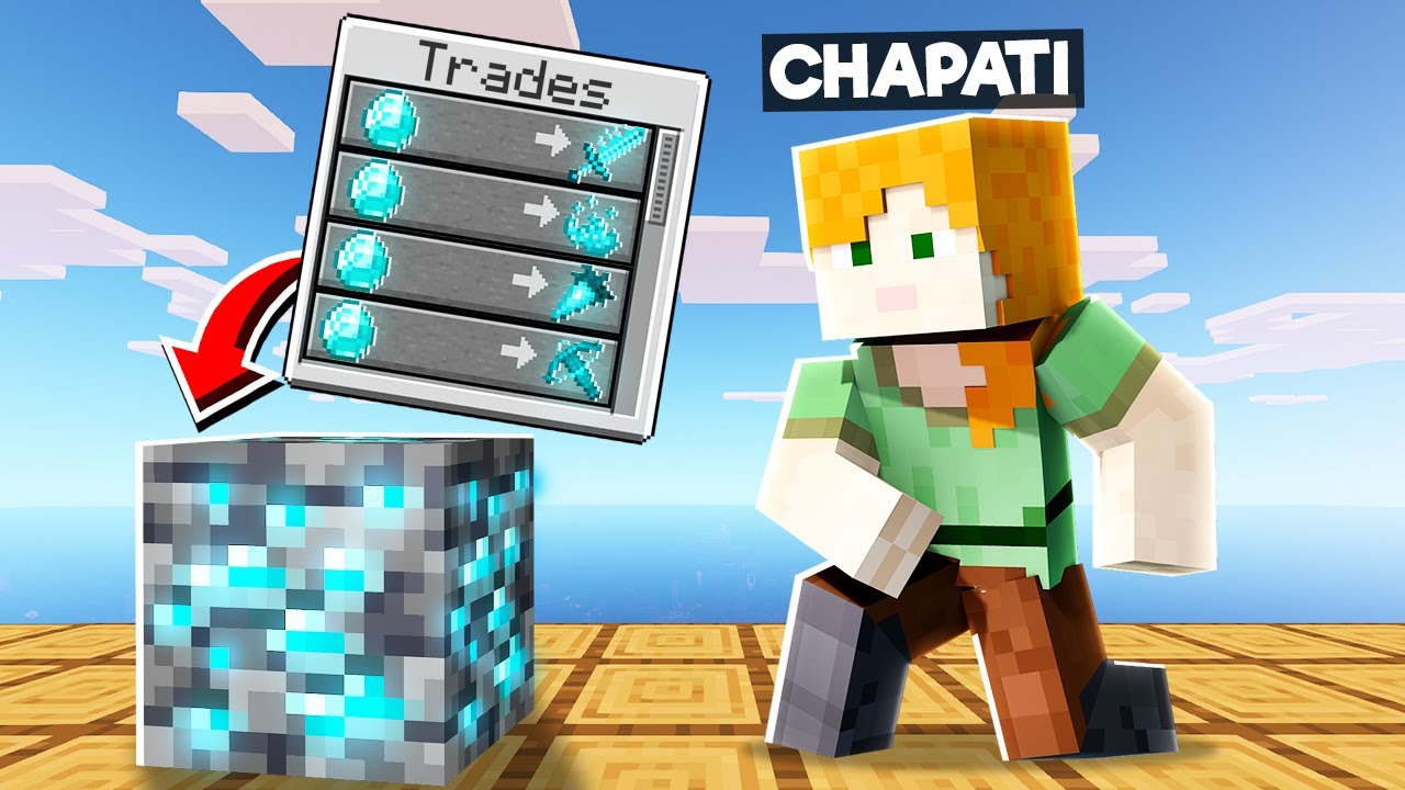 MINECRAFT BUT BLOCKS TRADE OP ITEMS