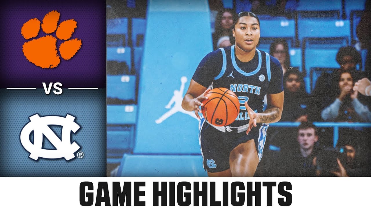Clemson vs. North Carolina Game Highlights | 2025-26 ACC Women's Basketball