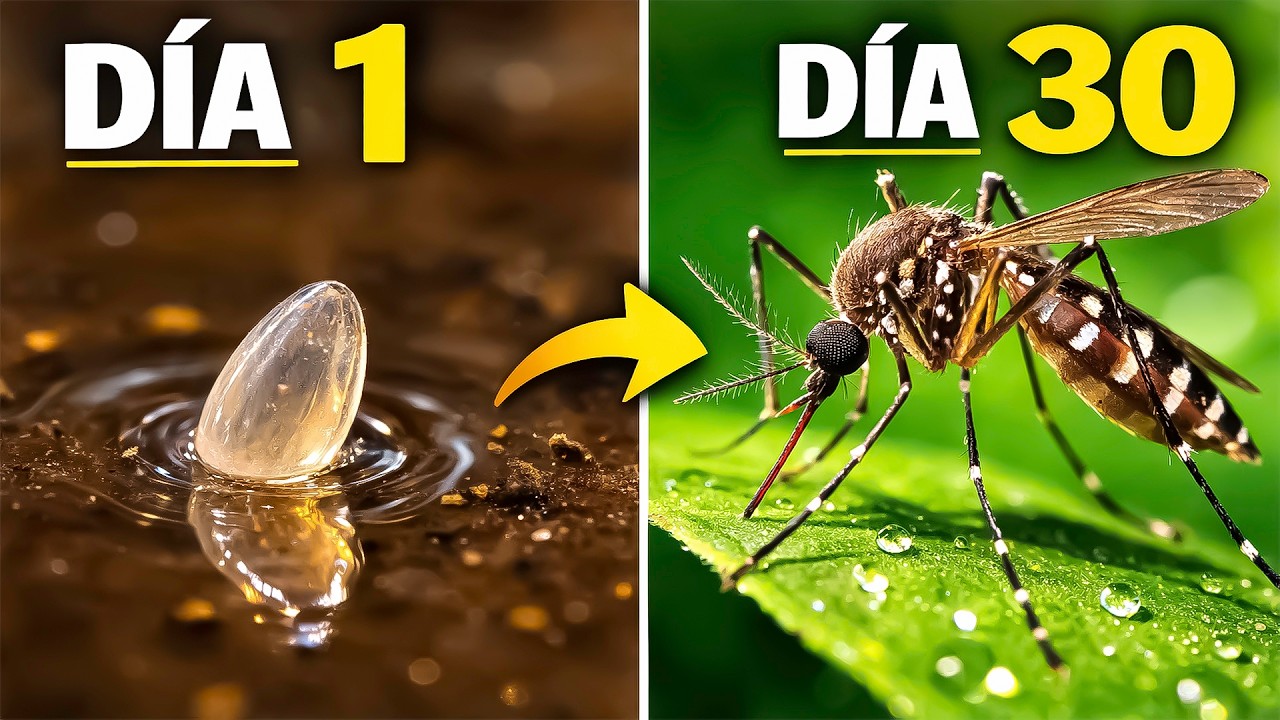 Mosquito Día 1 a Día 30 | Criando un Mosquito desde Huevo hasta Adulto