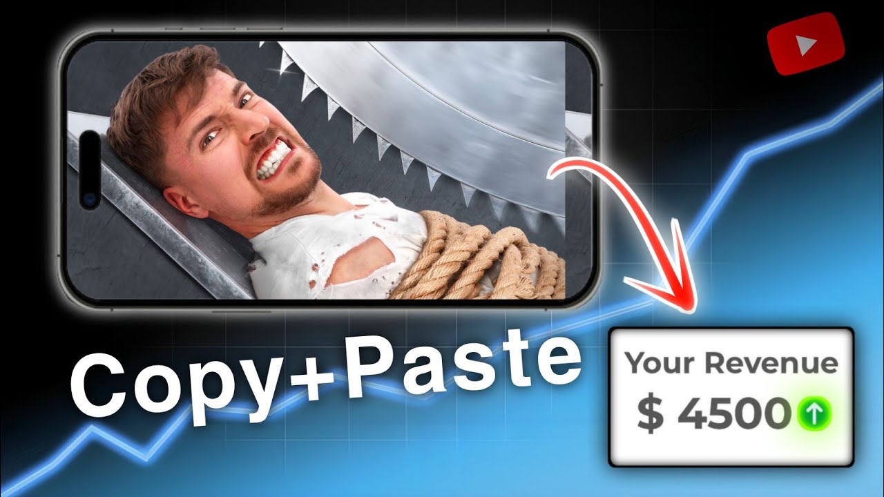 Copy Paste Videos Of Mr Beast And Earn Money 💰! Copy Paste Video On YouTube And Earn Money 🤑