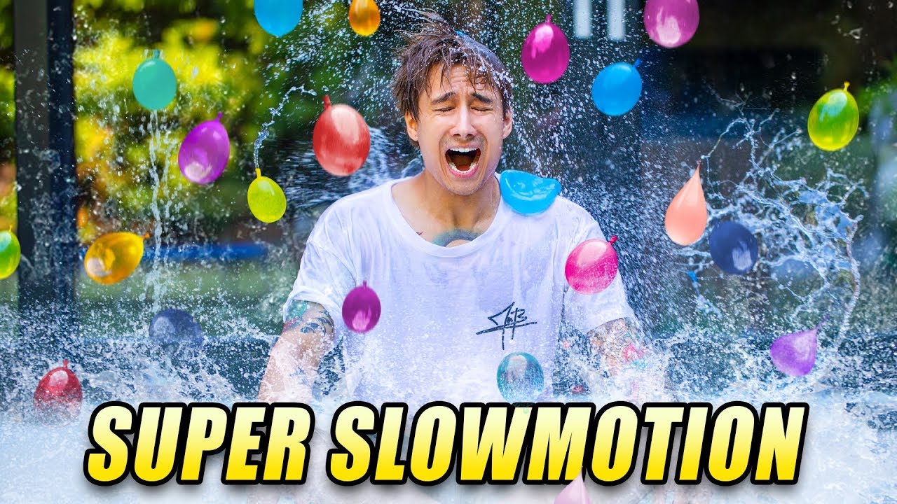 330 WASSERBOMBEN in SLOWMOTION  | Julien Bam