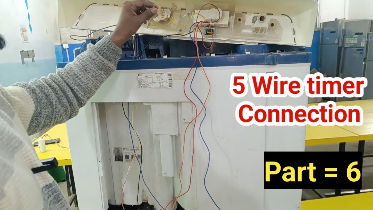 5 Wire Timer Connection In Hindi.