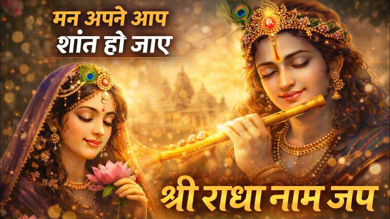 “श्री राधा नाम जप 🌸 मन अपने आप शांत हो जाए | Radha Naam Meditation”