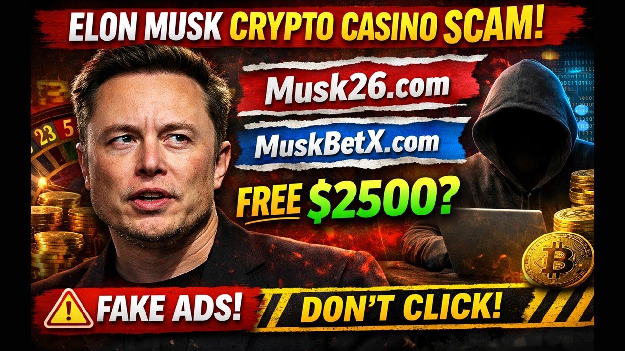 Elon Musk Crypto Casino Scam 🚨 Fake Instagram Ads, &ldquo;Free $2500&rdquo; & What To Do If You Clicked