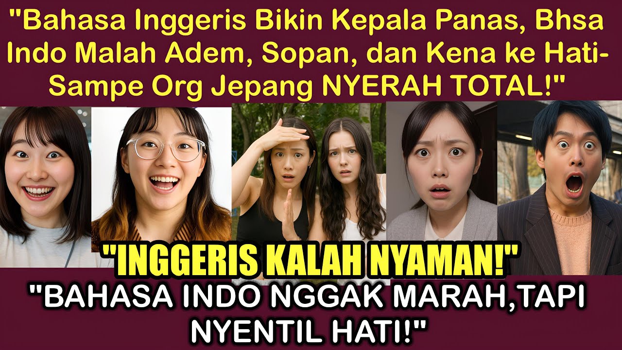 Jepang Bilang: Bahasa Inggris Bikin Tegang, Bahasa Indo Malah Ngelus Dada Kayak Doa Penyembuh!