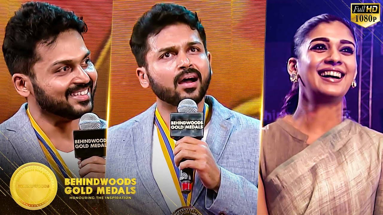 Karthi's on Stage LIVE Singing Performance for his Daughter & Special Speech in BGM 2018