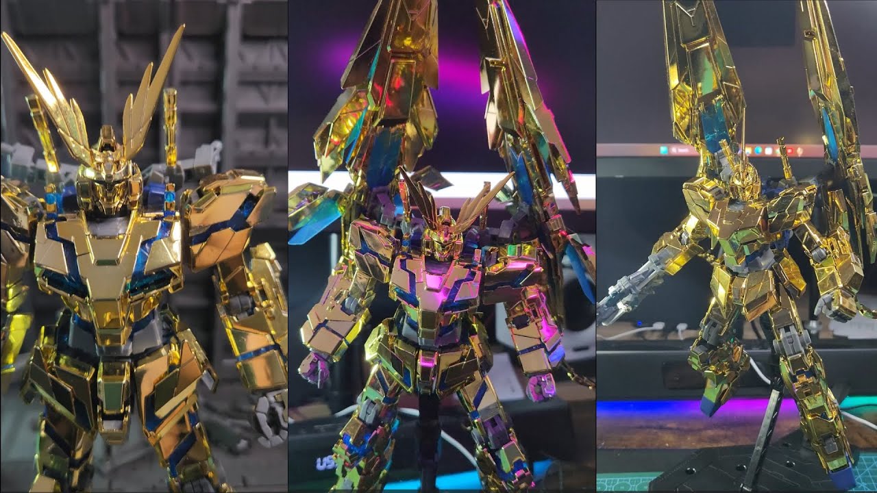 MG RX-0 Unicorn Gundam 03 Phenex 6642s от DABAN REVIEW! Такой блестящий!!!