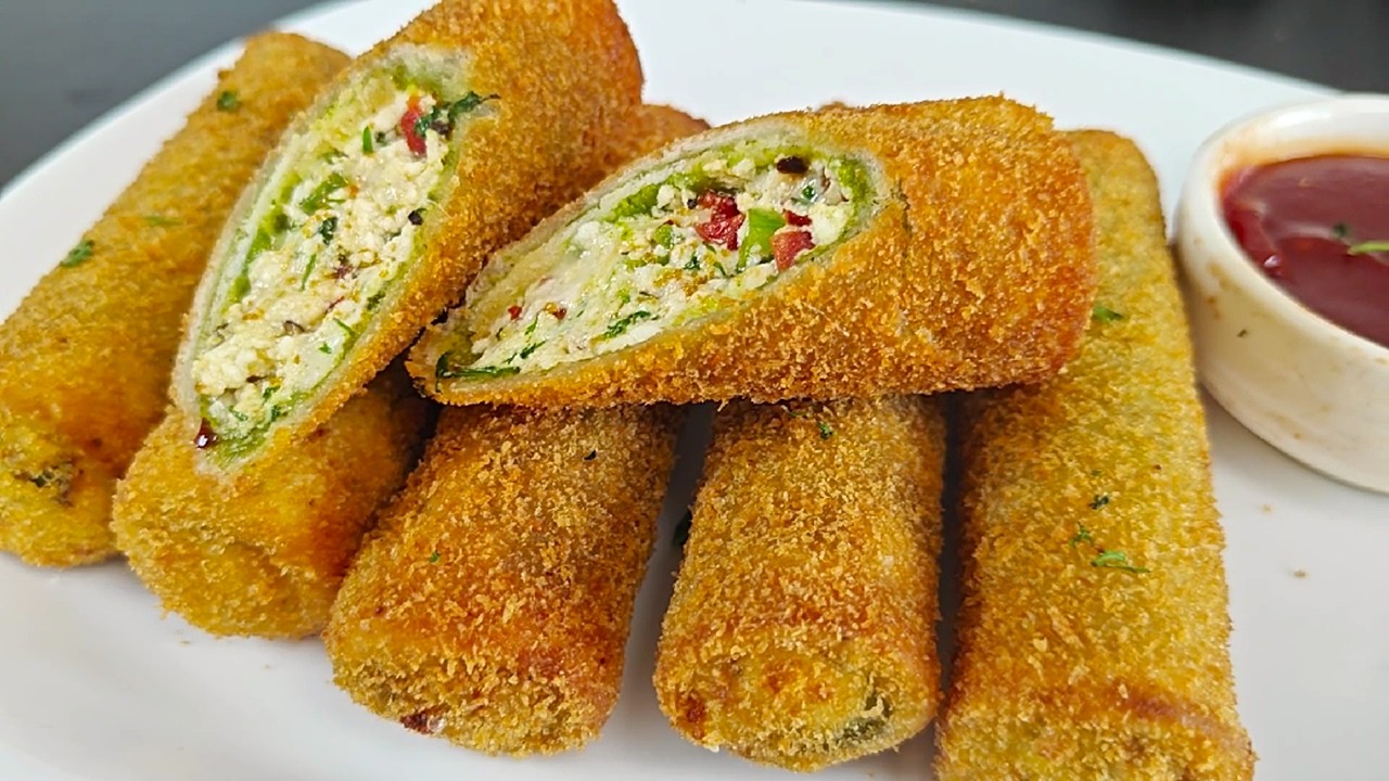 Cheesy Creamy Paneer Roll | चीज़ी क्रीमी पनीर रोल | Paneer Roll Recipe | Make And Freeze Paneer Roll