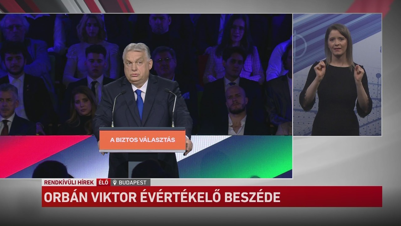 Orbán Viktor miniszterelnök évértékelő beszéde