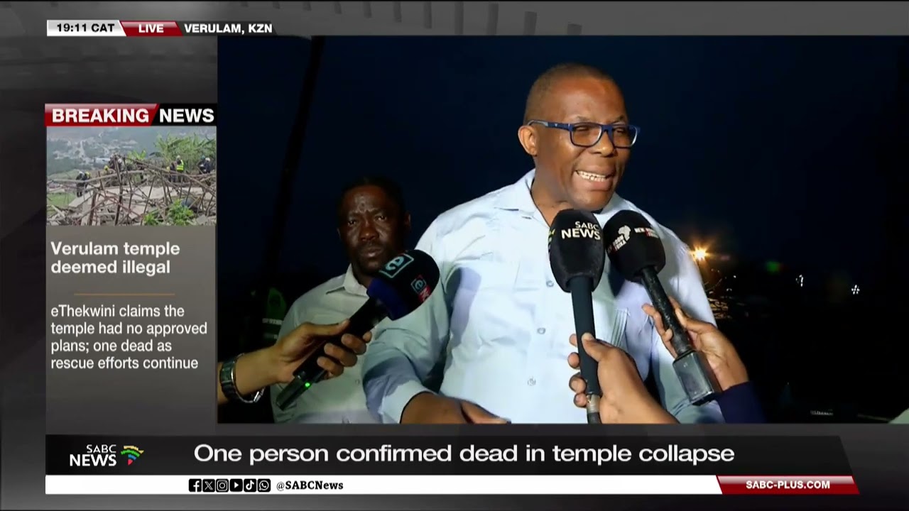 Temple Collapse I Investigations are ongoing: Ethekwini Mayor, Cyril Xaba
