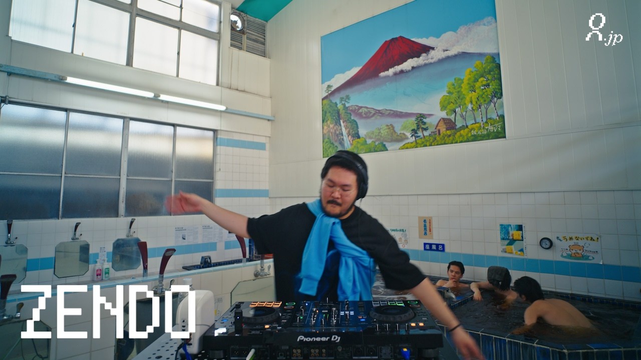 ukg mix at a Japanese bathhouse (sento) l ZENDO l Login.jp l electronic house chill