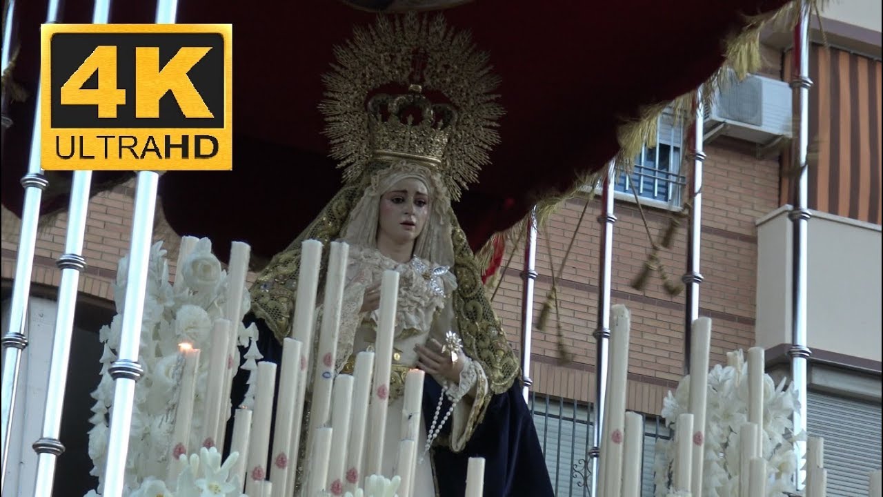[4K]  Petalada a Nuestra Señora del Pilar en Edificio España - Montequinto 2018