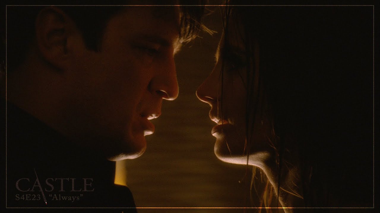 Castle 4x23: Always || Castle & Beckett Kiss (NO BGM) [1080p HD/CC]