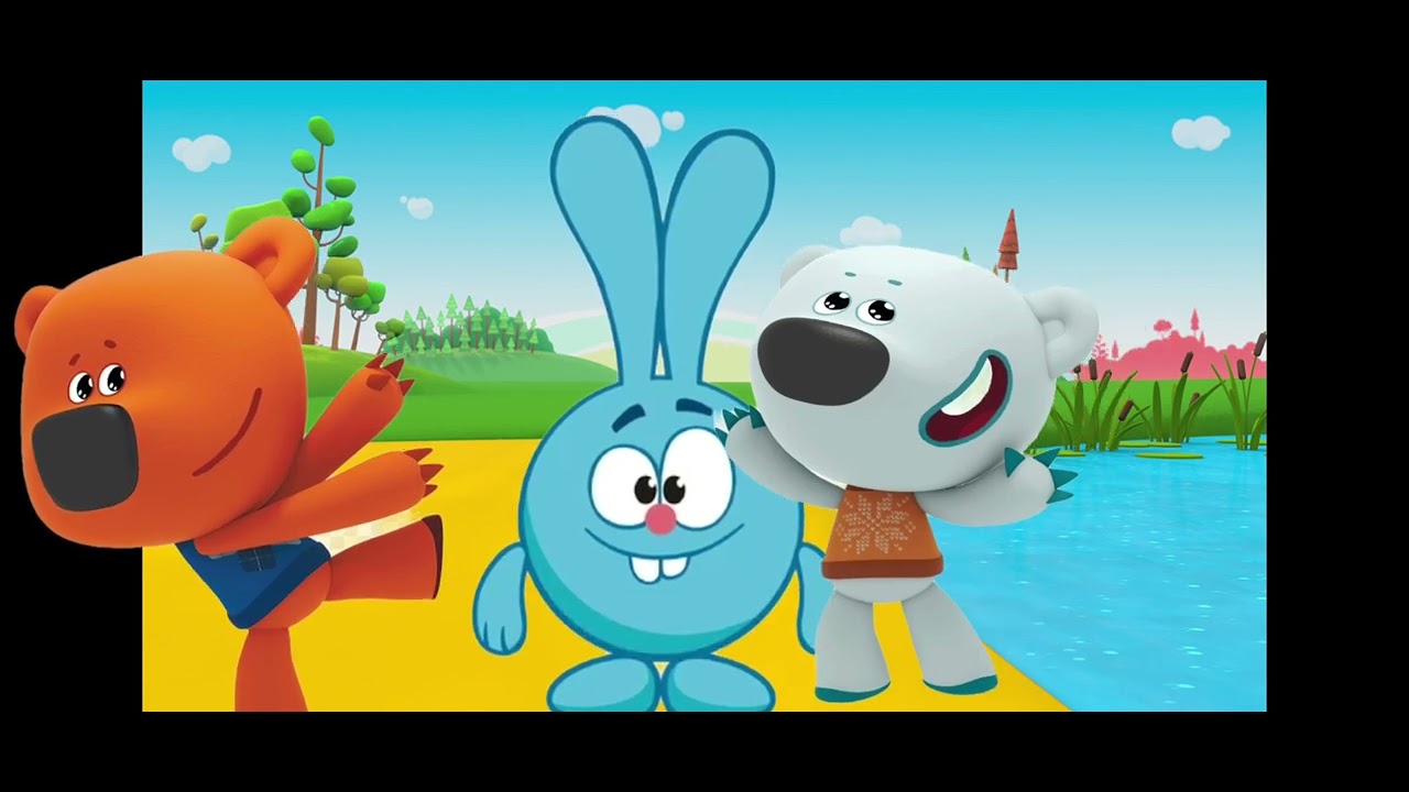 mimimishki and Smeshariki 1 episode (английский текст)