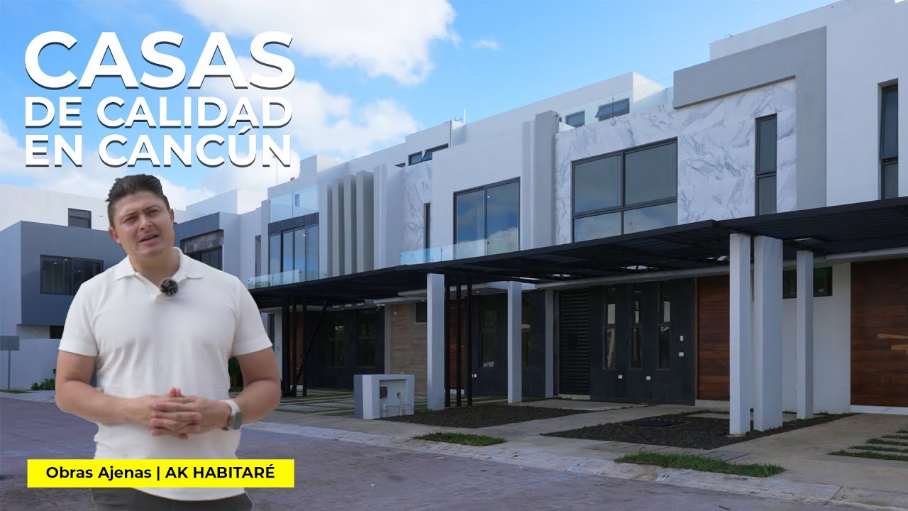 CASAS con EXCELENTES ACABOS y ALBERCA en CANCÚN *TERMINADAS a la Venta | @AKHabitaré | P2