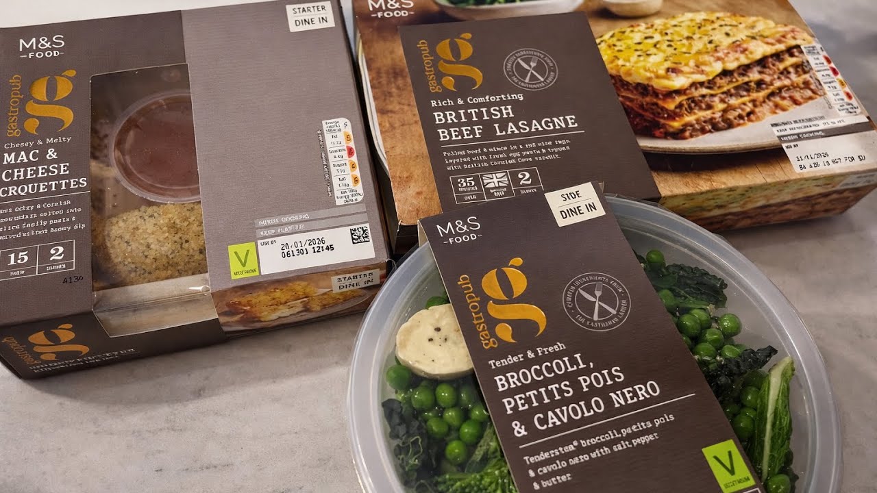 Действительно ли это стоит 15 фунтов стерлингов? Комплексный обед от M&S | Обзор еды.