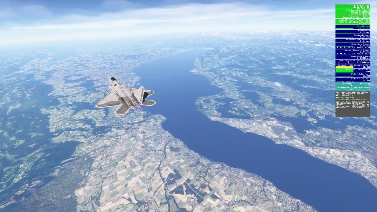 F-22 Faulty Lighter Ground Textures - Switzerland: Geneva; Bern; Luzern, Zoug, Zurich areas. FS 2024
