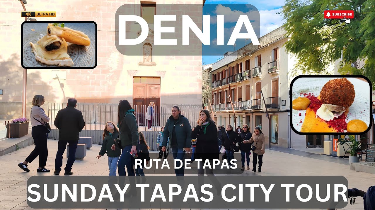 DENIA City 🥗 9 Tapas City Tour On A Sunny Sunday - Ruta de Tapas 🌞 #deniacostablanca