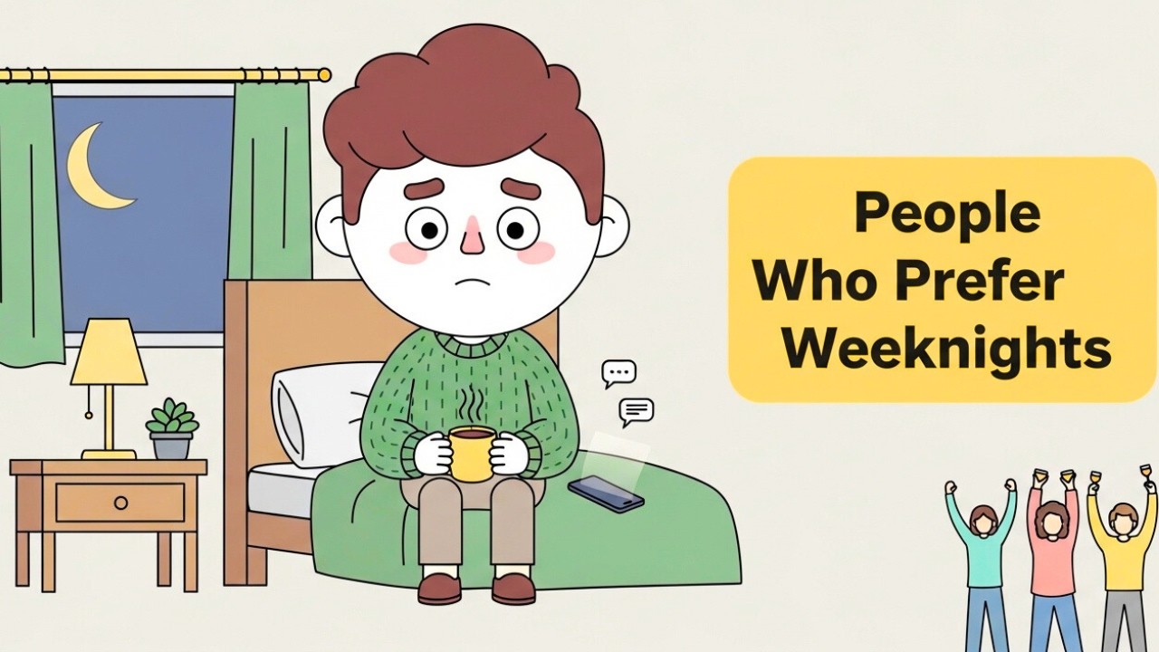 Why You Prefer Weeknights Over Weekends