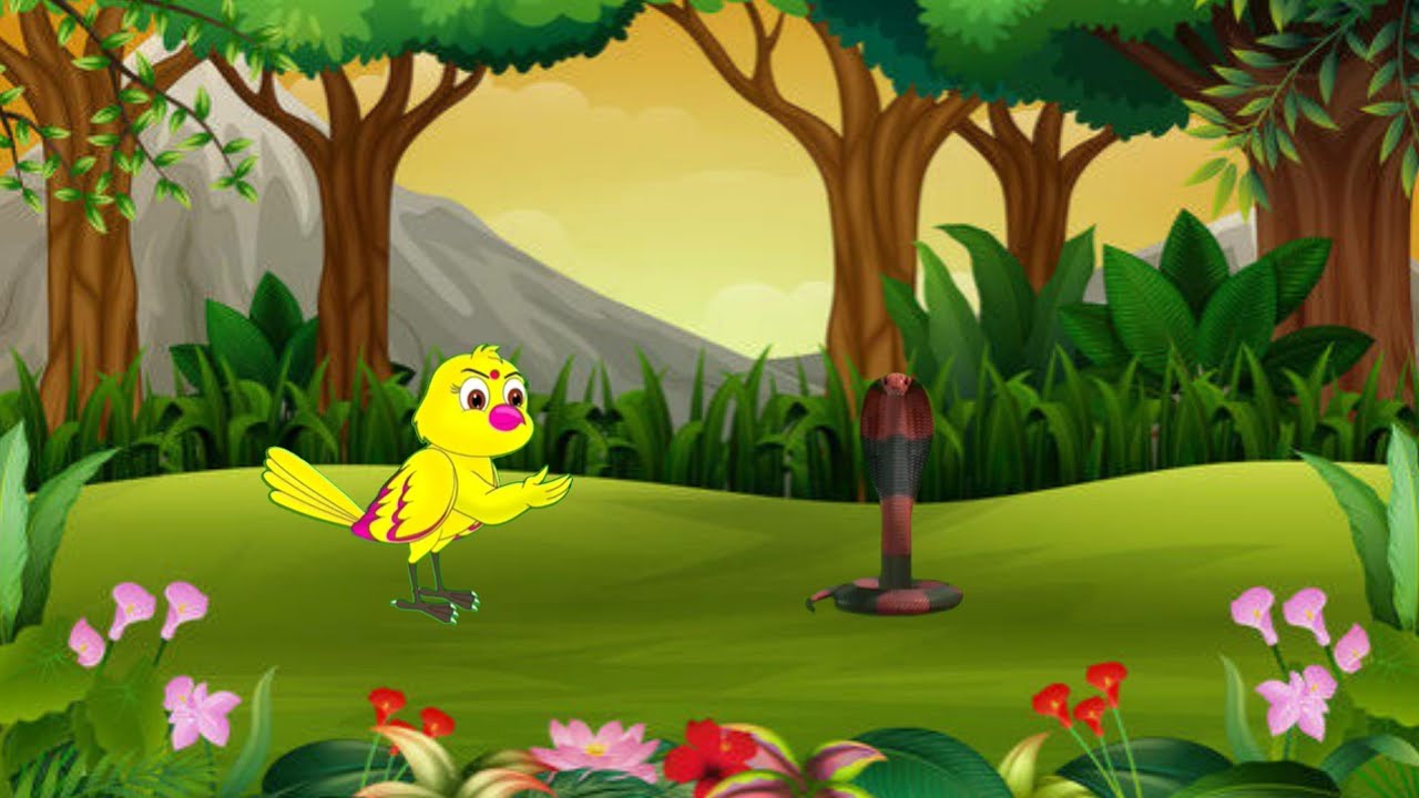 chidiya aur saap ki kahani..||tuni bird and the snake story|| टुनि चिड़िया और सांप की कहानी।🌺🌼❤️