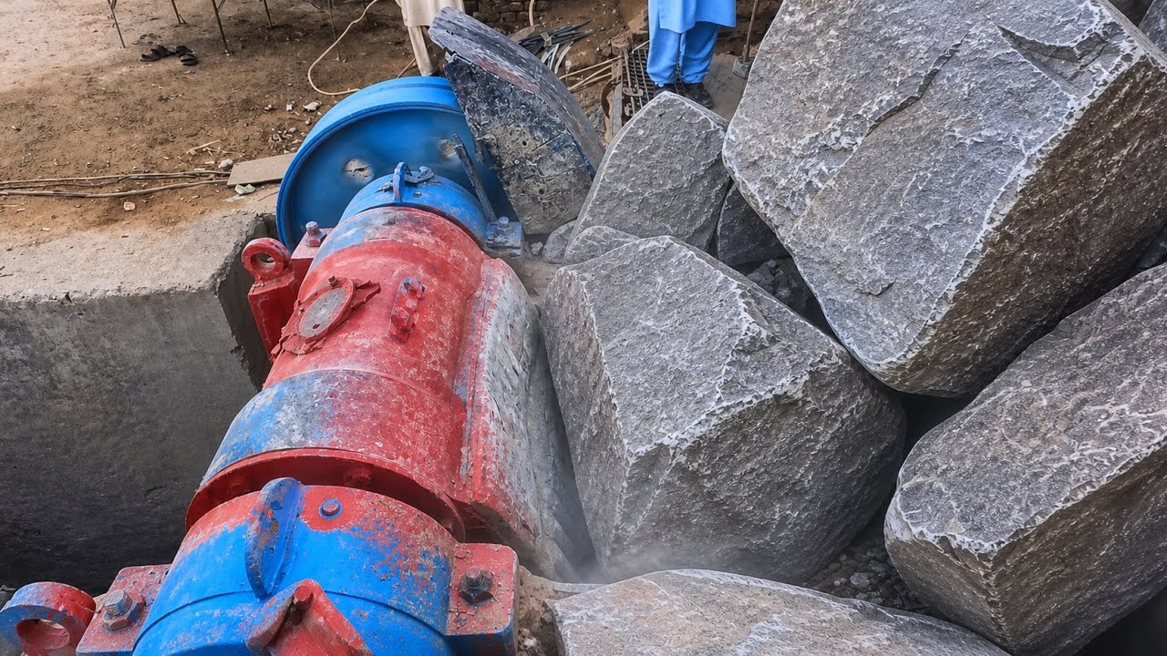 Giant Stone Crushing Machine 🔥 Massive Rocks Breaking Process | Extreme Jaw Crusher Action HD