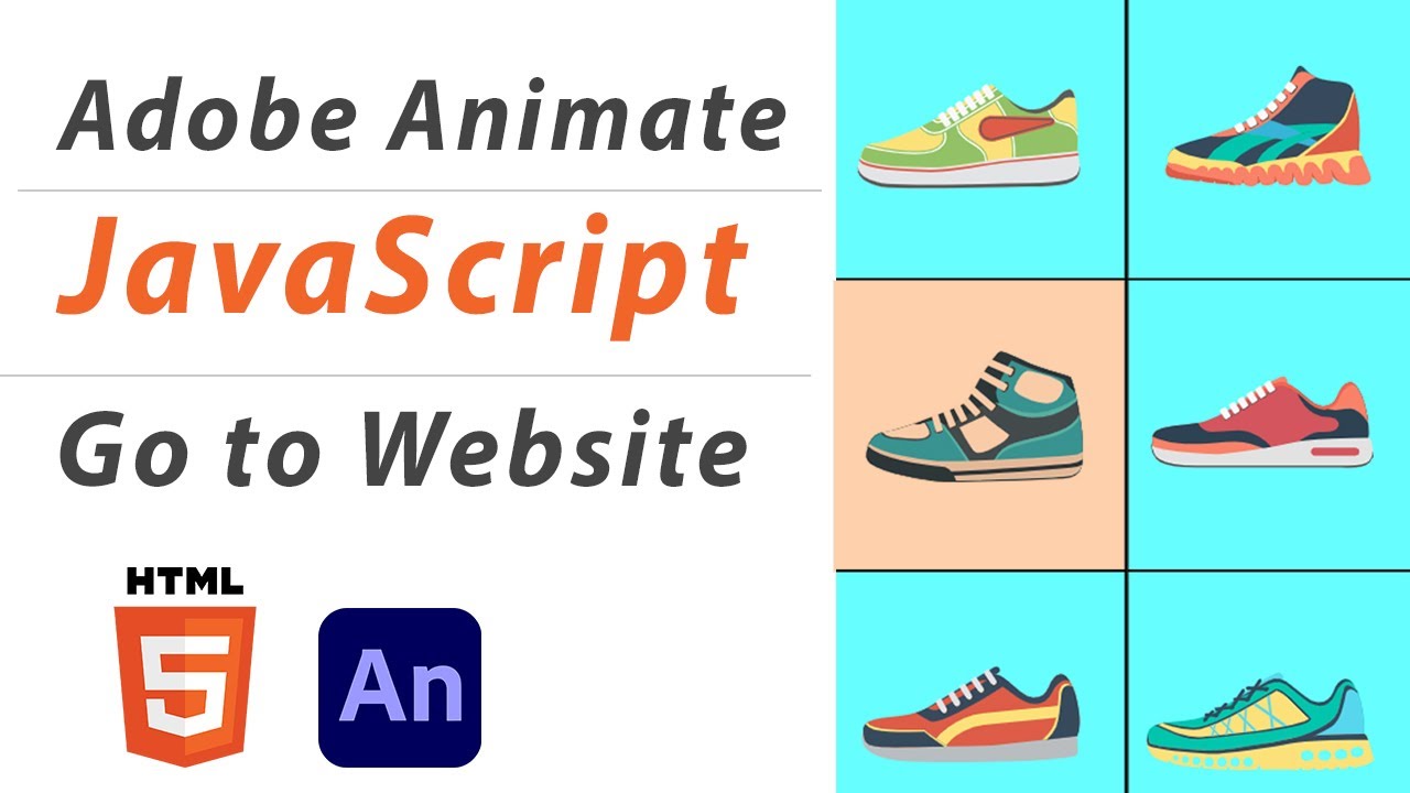 ADOBE ANIMATE CC 2022 TUTORIAL - BUTTON - CLICK TO GO TO WEBSITE - HTML5 BANNER - JAVASCRIPT