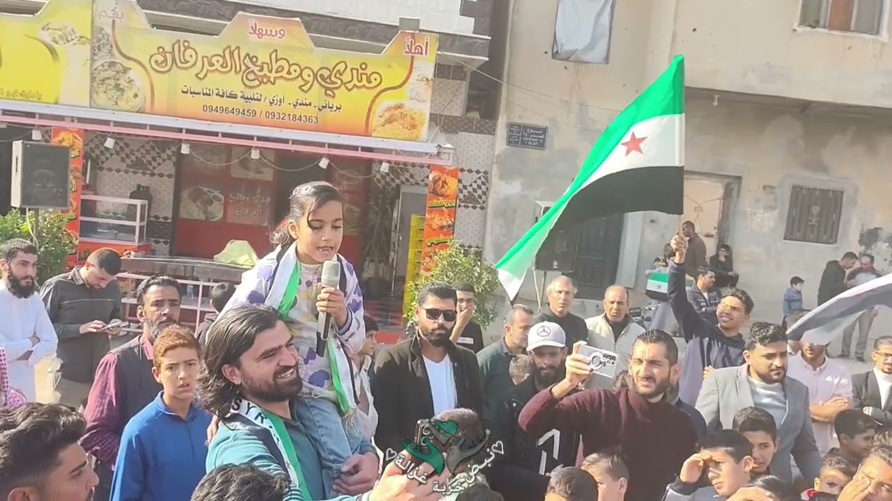 خربة غزالة تصوير جوي من مسيرة دعما لوحدة الأراضي وعدم التقسيم