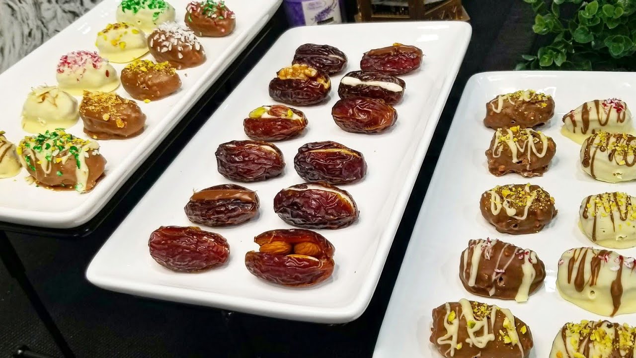 Ramadan special dates recipe| chocolate covered stuffed dates|assorted stuffed date|eid special date