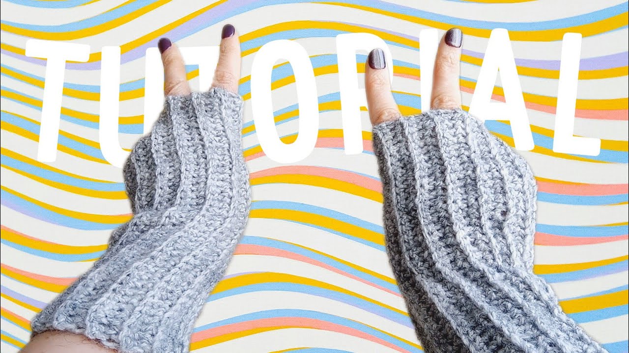 GUANTES sin dedos a CROCHET | Crochet CMM