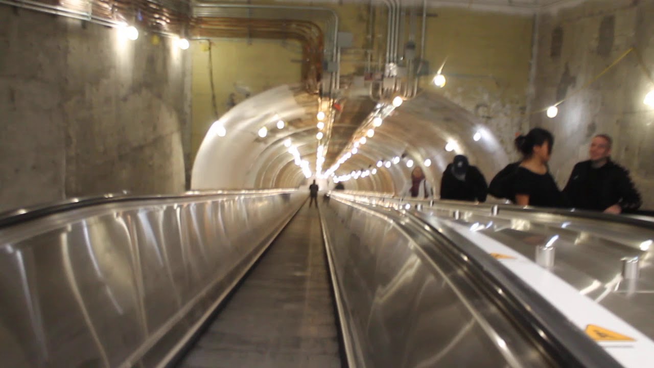 UNIQUE ESCALATORS AT MONTREAL BEAUDRY METRO STATION