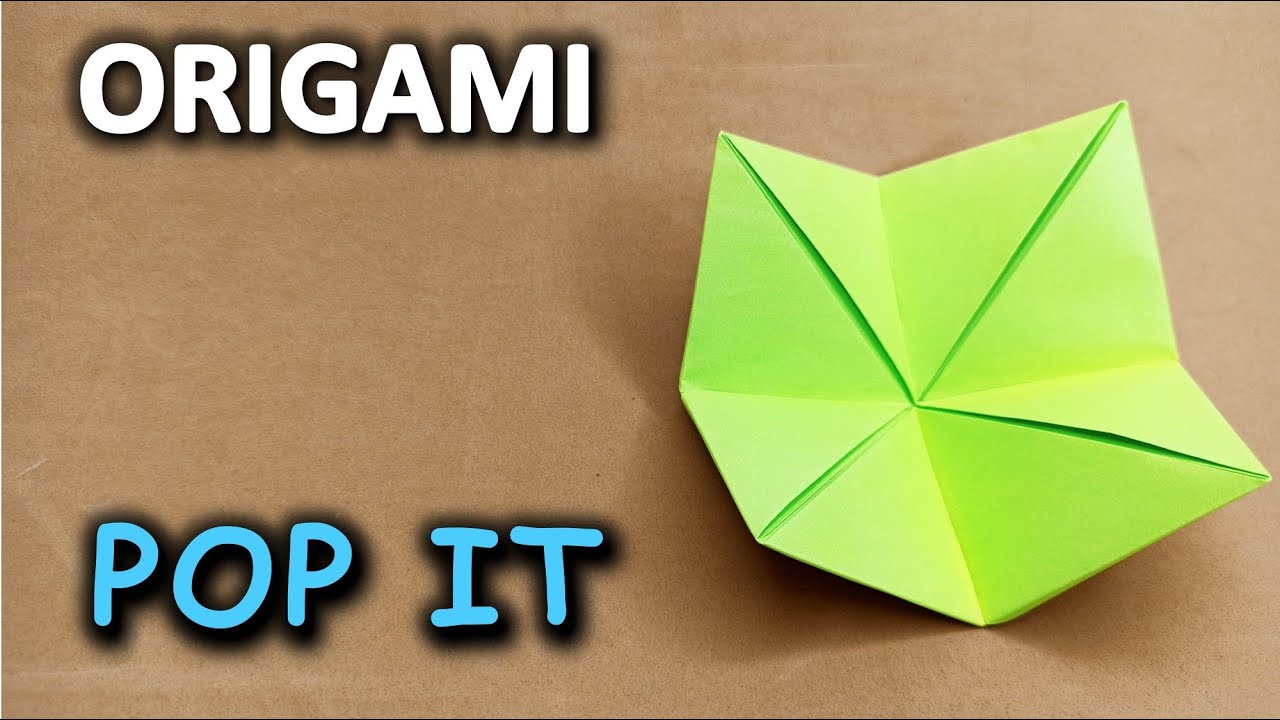 ORIGAMI - COMO FAZER ORIGAMI MINI POP IT - Dobradura Simples, Descomplicado e Inspirando Ideias
