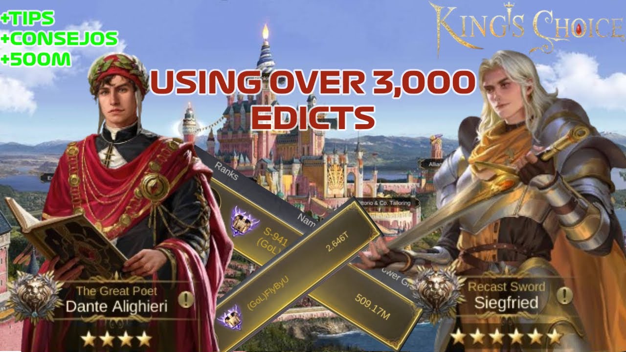 King's Choice - Using over 3K edicts / Usando mas de 3K edictos