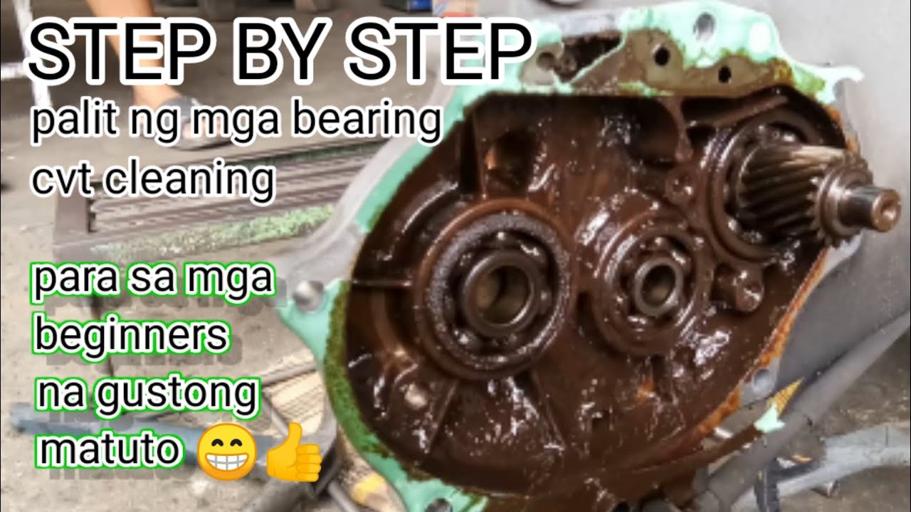 paano magpalit ng bearing sa transmission gearings ng scooter.