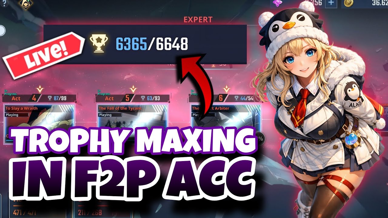 ROAD TO 1469 SUBS! TROPHY MAXING IN F2P ACC [SOLO LEVELING: ARISE]
