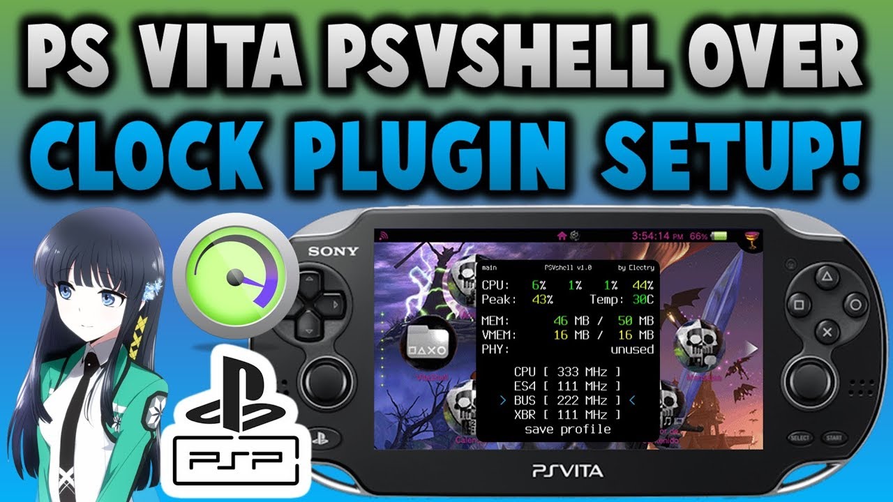 Плагин PS Vita PSVshell OverClock! (совместим с Adrenaline)