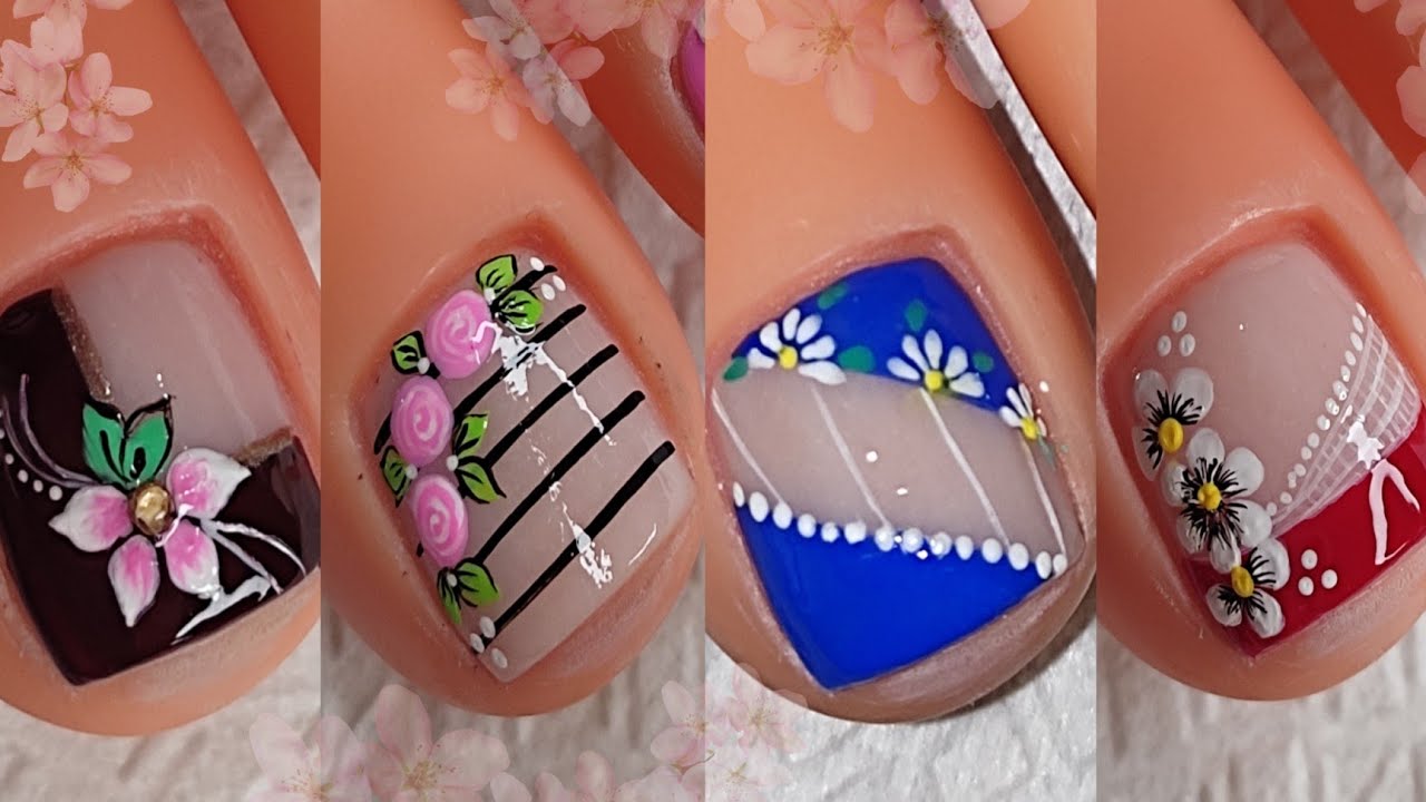Varios y Hermosos DISEÑOS de UÑAS para embellecer tus pies | UÑAS PARA PIES DECORDAS