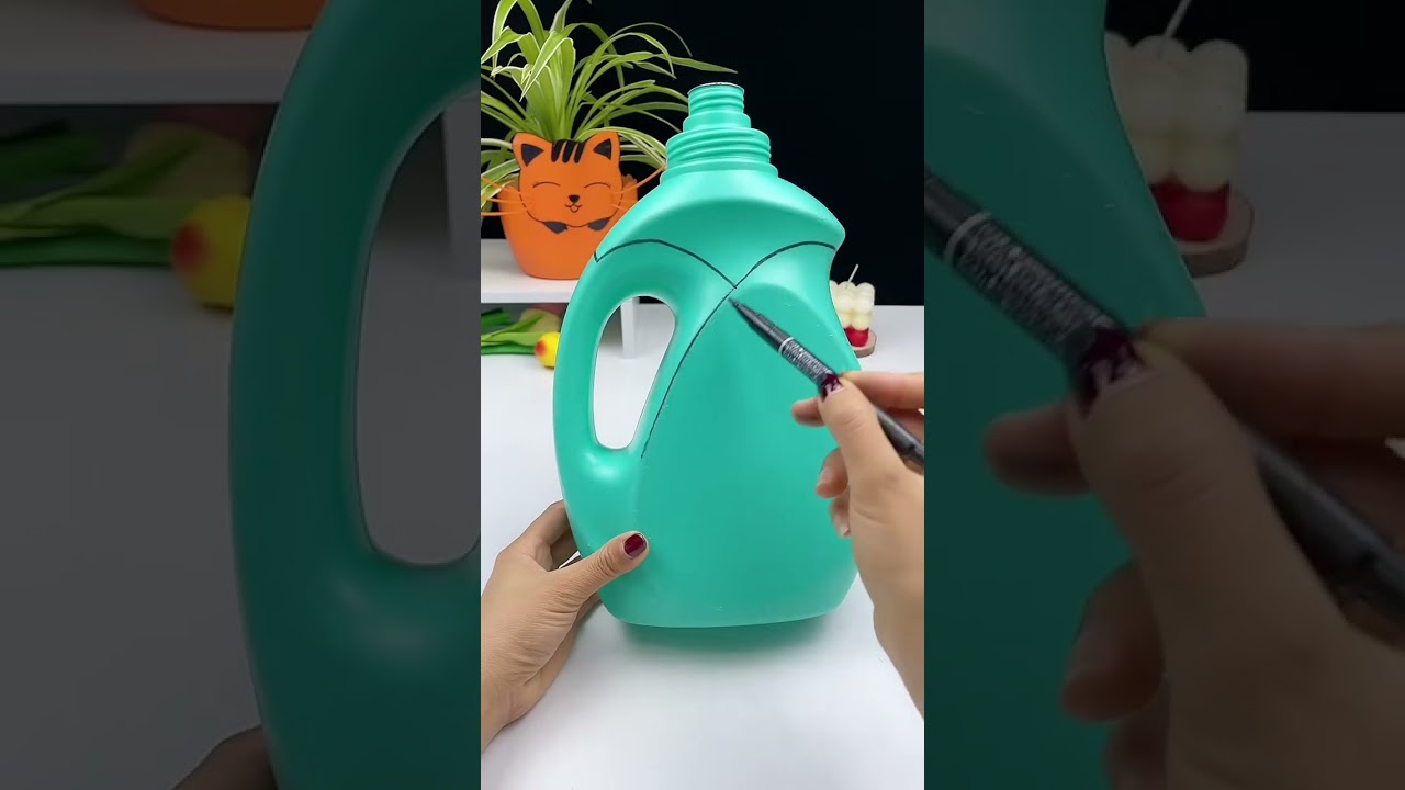 Create Stunning Bottle Decorations #vairal #shorts #craftvideo #handcraft #bottolcraft