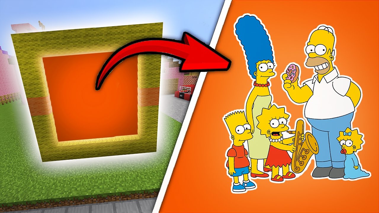 COMO FAZER UM PORTAL PARA O MUNDO DO OS SIMPSONS - MINECRAFT