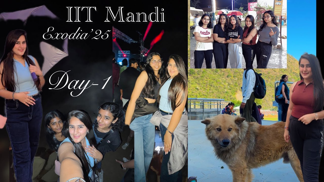 IIT MANDI fest vlog💗 | Part-1 | Exodia’25 | Dcrust Murthal | Cultural Societies | Fest of Himalayas✨