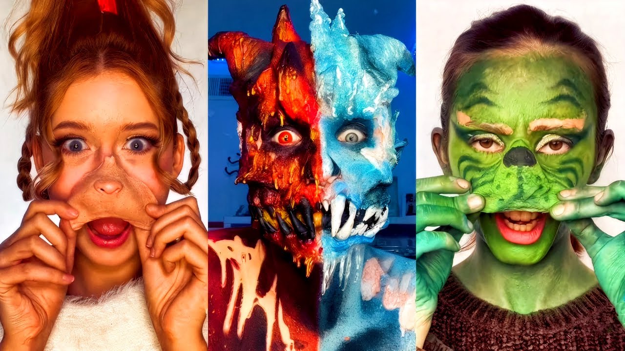 Christmas Removal of Special Effects (SFX) Makeup vs No Makeup