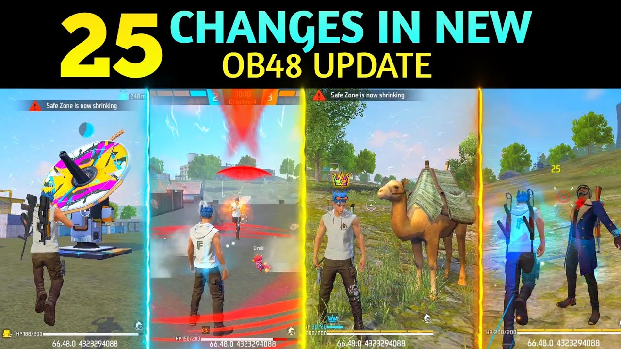 TOP 25 CHANGES IN THE NEW OB48 UPDATE | ADVANCE SERVER | GARENA FREE FIRE