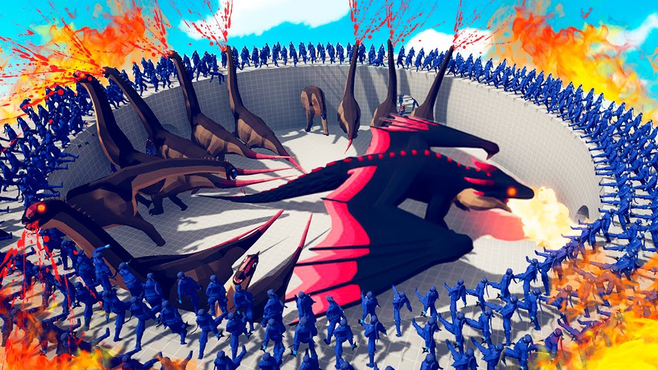 DRAGONES Y DINOSAURIOS EN EL COLISEO (MUY DIFICIL😱) | TOTALLY ACCURATE BATTLE SIMULATOR