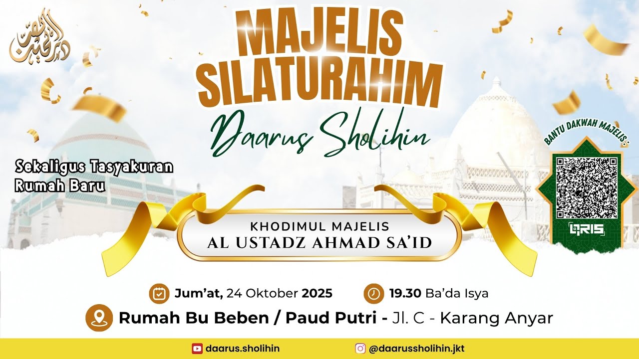 LIVE 🔴 MAJELIS BULANAN OKTOBER 2025 | MAJELIS DAARUS SHOLIHIN - JAKARTA | JUM'AT, 24 OKTOBER 2025