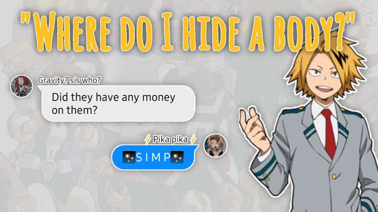 Kaminari asks Class 1-A 